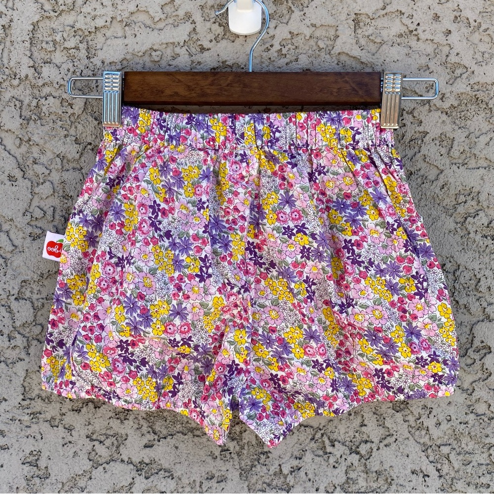 OOBI Girls Floral Shorts With Pockets - Picture 5 of 10